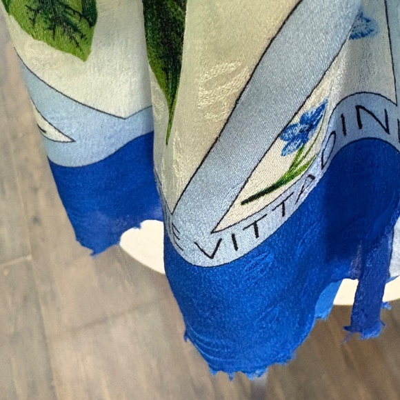 Vintage Adrienne Vittadini Silk Scarf - Picture 2 of 2